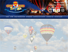 Tablet Screenshot of greattexasballoonrace.com
